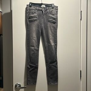 Paige grey wash skinny jeans